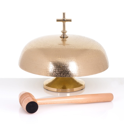 JakobczakStudio_20180313_00008.jpg Gong pojedynczy - mosiądz - drewniany młotek - 26 cm