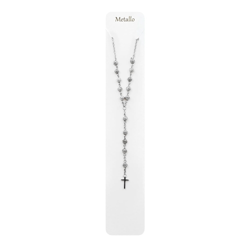 Naszyjnik - dziesiątek różańca - róże - Metallo - JS R1332 - Dewocjonalia P.H. Jakóbczak - Katolicki sklep liturgiczny i hurtownia