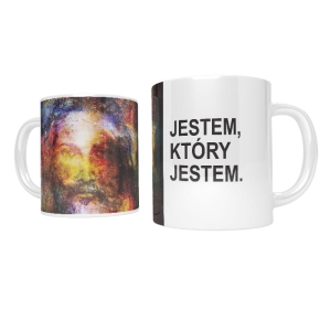 Kubek religijny "Jestem, który Jestem"