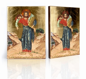 Ikona Religijna Jezus Chrystus Dobry Pasterz