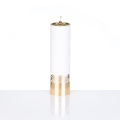 Świeca olejowa 22/63 biała - X2263b - Dewocjonalia P.H. Jakóbczak - Katolicki sklep liturgiczny i hurtownia