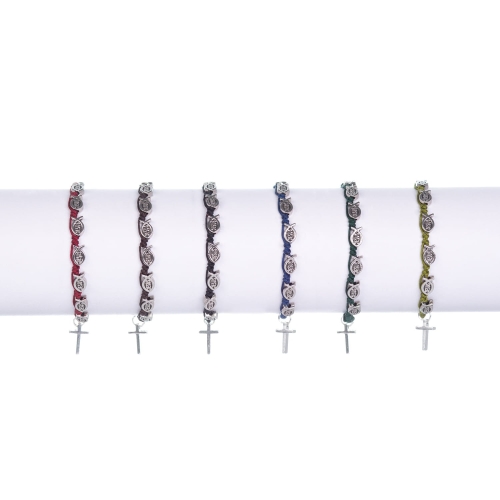 Bransoletka - dziesiątek różańca - rybka chrześcijańska - Ichtys - Metallo - JS BC1802-0 - Dewocjonalia P.H. Jakóbczak - Katolicki sklep liturgiczny i hurtownia