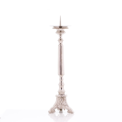 6980 Lichtarz - mosiądz - 39 cm - nikiel