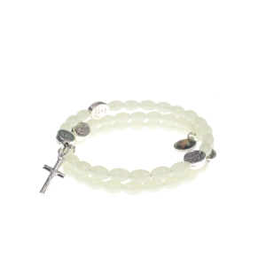 Bransoletka różaniec - Jezus Miłosierny