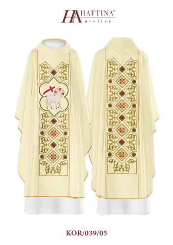 Ornat KOR/039/05/01 - HAF KOR/039/05/01 - Dewocjonalia P.H. Jakóbczak - Katolicki sklep liturgiczny i hurtownia