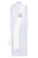 Stuła diakońska ecru z haftem maryjnym - KSD/136/05 - HAF KSD/136/05 - Dewocjonalia P.H. Jakóbczak - Katolicki sklep liturgiczny i hurtownia