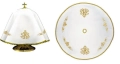 Welon na puszkę biały 53 cm z haftem monogramu IHS - KWE/049/O/04 - HAF KWE/049/O/04 - Dewocjonalia P.H. Jakóbczak - Katolicki sklep liturgiczny i hurtownia