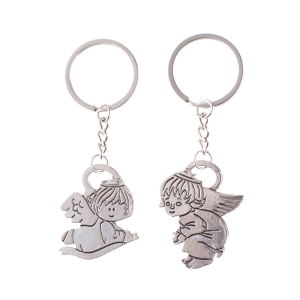 Aniołek brelok metalowy - zestaw dwóch Aniołków