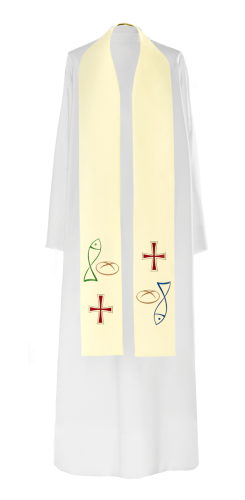 Stuła KST/007/05 - HAF KST/007/05 - Dewocjonalia P.H. Jakóbczak - Katolicki sklep liturgiczny i hurtownia