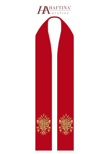 Stuła KST/026/02 - HAF KST/026/02 - Dewocjonalia P.H. Jakóbczak - Katolicki sklep liturgiczny i hurtownia