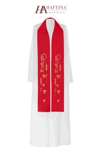 Stuła KST/027/02 - HAF KST/027/02 - Dewocjonalia P.H. Jakóbczak - Katolicki sklep liturgiczny i hurtownia