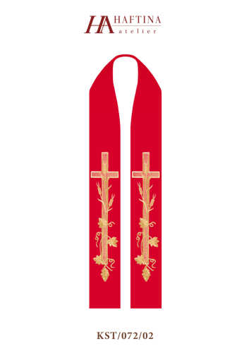 Stuła KST/072/02 - HAF KST/072/02 - Dewocjonalia P.H. Jakóbczak - Katolicki sklep liturgiczny i hurtownia