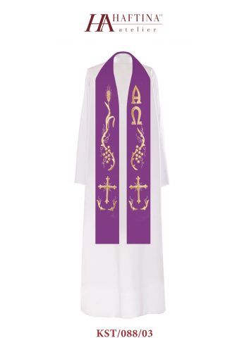 Stuła KST/088/03 - HAF KST/088/03 - Dewocjonalia P.H. Jakóbczak - Katolicki sklep liturgiczny i hurtownia