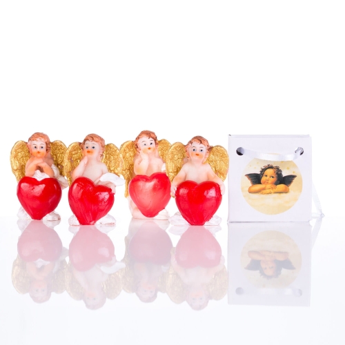 Aniołek - serce - ozdobna torebka - JS MA018012B - Dewocjonalia P.H. Jakóbczak - Katolicki sklep liturgiczny i hurtownia