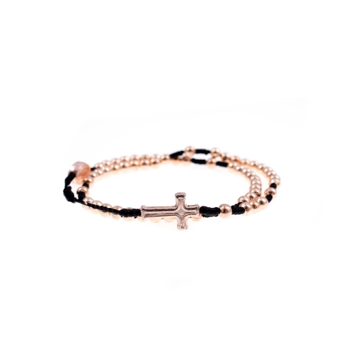 Bransoletka - różaniec na rękę - metal - 4 mm - Cromo - mix kolorów - JS BC1713 - Dewocjonalia P.H. Jakóbczak - Katolicki sklep liturgiczny i hurtownia