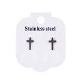 Kolczyki - krzyżyki - Stainless Steel - JS ES006 - Dewocjonalia P.H. Jakóbczak - Katolicki sklep liturgiczny i hurtownia