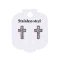 Kolczyki - krzyżyki - Stainless Steel - JS ES013 - Dewocjonalia P.H. Jakóbczak - Katolicki sklep liturgiczny i hurtownia