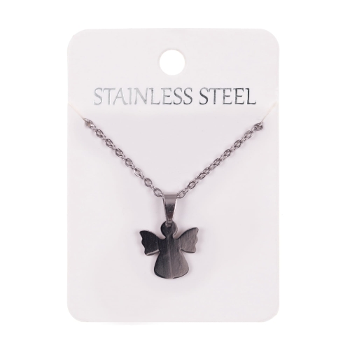 Naszyjnik - aniołek - Stainless Steel - JS NS022 - Dewocjonalia P.H. Jakóbczak - Katolicki sklep liturgiczny i hurtownia
