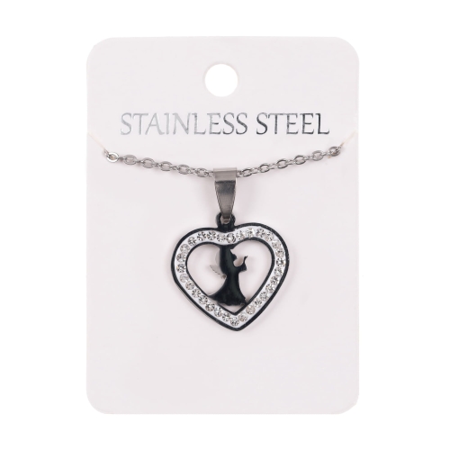 Naszyjnik - aniołek - Stainless Steel - JS NS035 - Dewocjonalia P.H. Jakóbczak - Katolicki sklep liturgiczny i hurtownia