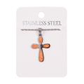 Naszyjnik - krzyżyk - Stainless Steel - JS NS026-0 - Dewocjonalia P.H. Jakóbczak - Katolicki sklep liturgiczny i hurtownia