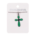 Naszyjnik - krzyżyk - Stainless Steel - JS NS026-0 - Dewocjonalia P.H. Jakóbczak - Katolicki sklep liturgiczny i hurtownia