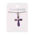 Naszyjnik - krzyżyk - Stainless Steel - JS NS026-0 - Dewocjonalia P.H. Jakóbczak - Katolicki sklep liturgiczny i hurtownia