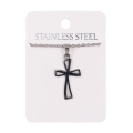 Naszyjnik - krzyżyk - Stainless Steel - JS NS027-0 - Dewocjonalia P.H. Jakóbczak - Katolicki sklep liturgiczny i hurtownia