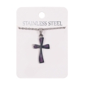 Naszyjnik - krzyżyk - Stainless Steel - JS NS027-0 - Dewocjonalia P.H. Jakóbczak - Katolicki sklep liturgiczny i hurtownia