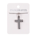 Naszyjnik - krzyżyk - Stainless Steel - JS NS039 - Dewocjonalia P.H. Jakóbczak - Katolicki sklep liturgiczny i hurtownia