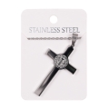 Naszyjnik - krzyżyk - św. Benedykt - Stainless Steel - JS NS045 - Dewocjonalia P.H. Jakóbczak - Katolicki sklep liturgiczny i hurtownia