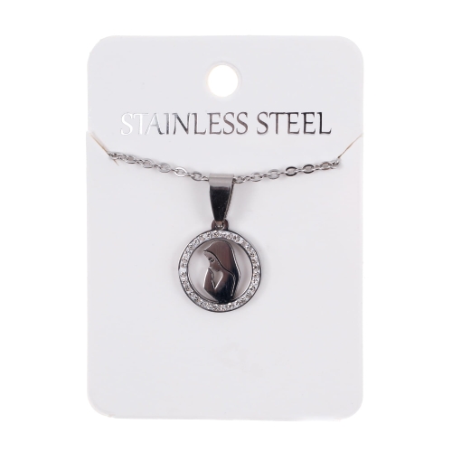 Naszyjnik - Matka Boża - Stainless Steel - JS NS034 - Dewocjonalia P.H. Jakóbczak - Katolicki sklep liturgiczny i hurtownia