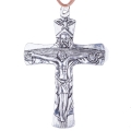 Naszyjnik - krzyżyk - Trójca Święta - pamiątka bierzmowania - rzemyk - JS KP018 - Dewocjonalia P.H. Jakóbczak - Katolicki sklep liturgiczny i hurtownia