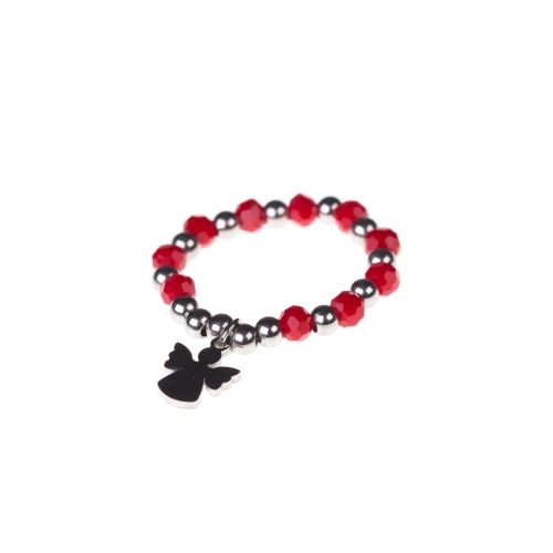 Pierścionek - aniołek - Stainless Steel - JS RGS008-0 - Dewocjonalia P.H. Jakóbczak - Katolicki sklep liturgiczny i hurtownia