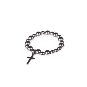 Pierścionek - krzyżyk - Stainless Steel