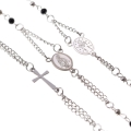 Różaniec - naszyjnik - Matka Boża Niepokalana - Stainless Steel - JS RS005 - Dewocjonalia P.H. Jakóbczak - Katolicki sklep liturgiczny i hurtownia
