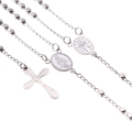 Różaniec - naszyjnik - Matka Boża Niepokalana - Stainless Steel - JS RS007 - Dewocjonalia P.H. Jakóbczak - Katolicki sklep liturgiczny i hurtownia