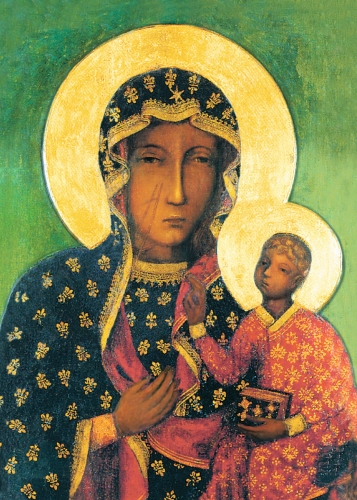 Wyklejanka - diamentowa mozaika - DIY - Matka Boża Częstochowska - JS M52011 - Dewocjonalia P.H. Jakóbczak - Katolicki sklep liturgiczny i hurtownia
