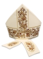 Mitra haftowana bogato zdobiona KMR/002 - HAF KMR/002 - Dewocjonalia P.H. Jakóbczak - Katolicki sklep liturgiczny i hurtownia