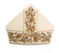 Mitra haftowana bogato zdobiona KMR/002 - HAF KMR/002 - Dewocjonalia P.H. Jakóbczak - Katolicki sklep liturgiczny i hurtownia