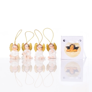 Mini aniołek - zawieszka - modlitwa - ozdobna torebka