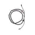 Bransoletka - różaniec na rękę - hematyt - św. Benedykt - 4 mm - Ematite - JS BC1712 - Dewocjonalia P.H. Jakóbczak - Katolicki sklep liturgiczny i hurtownia