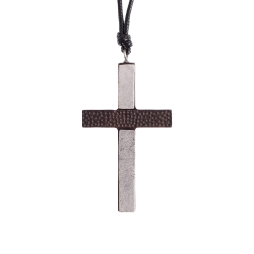 Naszyjnik - krzyż - drewno - JS W005 - Dewocjonalia P.H. Jakóbczak - Katolicki sklep liturgiczny i hurtownia