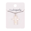Naszyjnik - krzyż - Madreperla - JS N203 - Dewocjonalia P.H. Jakóbczak - Katolicki sklep liturgiczny i hurtownia