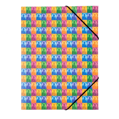 7919 Teczka z gumką - Matka Boża Częstochowska - Pop Art