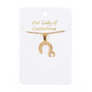 Naszyjnik - Matka Boża Częstochowska - Stainless steel
