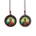 Naszyjnik - Matka Boża Częstochowska - drewno - JS WN001-0 - Dewocjonalia P.H. Jakóbczak - Katolicki sklep liturgiczny i hurtownia