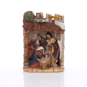 Szopka bożonarodzeniowa - Święta Rodzina - 12 cm - Classic