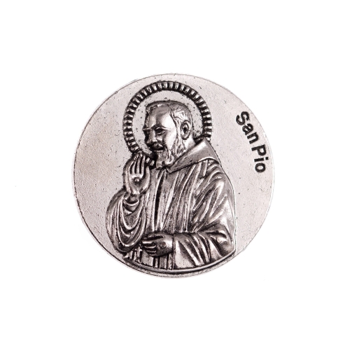 Plakietka - magnes - św. Ojciec Pio - JS M005 - Dewocjonalia P.H. Jakóbczak - Katolicki sklep liturgiczny i hurtownia