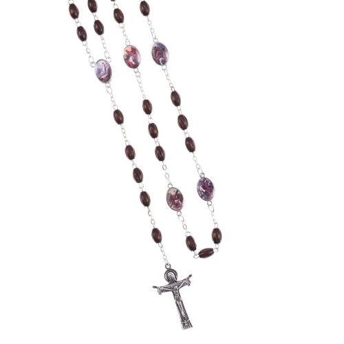 Różaniec - Droga Krzyżowa - 6 mm - drewno - JS R1264 - Dewocjonalia P.H. Jakóbczak - Katolicki sklep liturgiczny i hurtownia