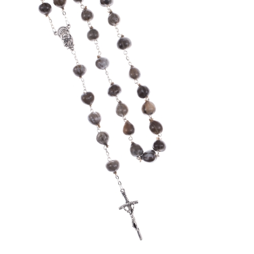 Różaniec - łzawica ogrodowa - Łzy Hioba - Kłokoczka - 11 mm - naturalne nasiona - JS R1168 - Dewocjonalia P.H. Jakóbczak - Katolicki sklep liturgiczny i hurtownia